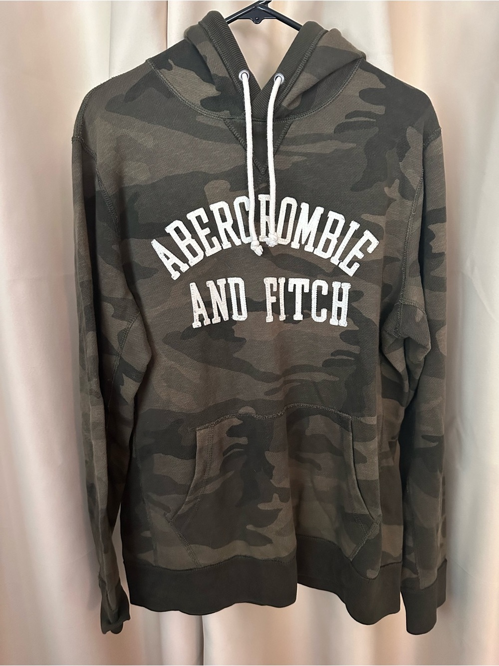Abercrombie & Fitch Camo Hoodie with Navy Label